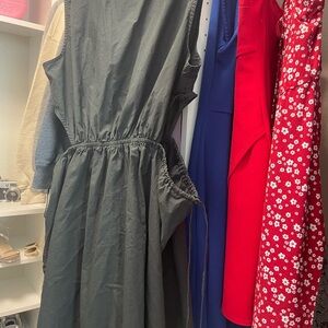 Rails dress with side cutouts.  MIDI length size medium